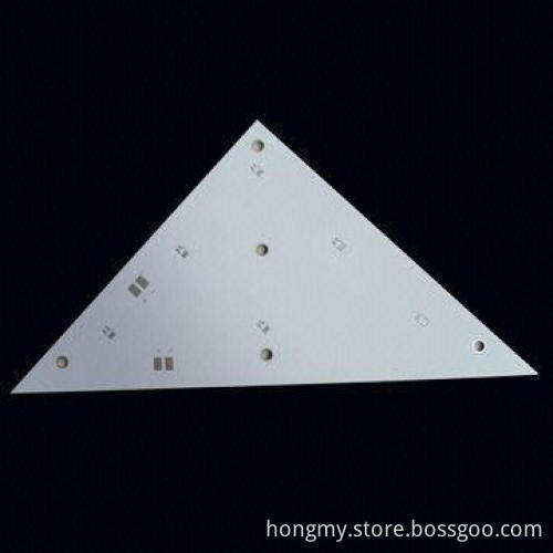 Aluminum Base PCB with Immersion Silver Surface Finish and 2oz Thickness, 0.5mm Hole Diameter